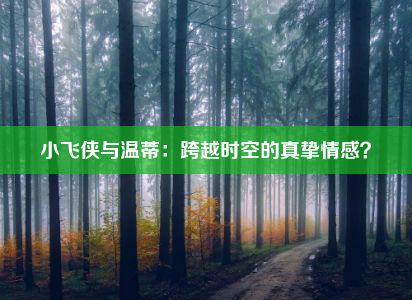 小飞侠与温蒂：跨越时空的真挚情感？