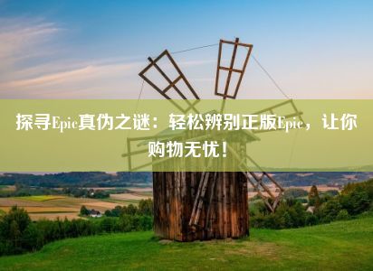 探寻Epic真伪之谜：轻松辨别正版Epic，让你购物无忧！