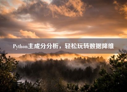 Python主成分分析，轻松玩转数据降维