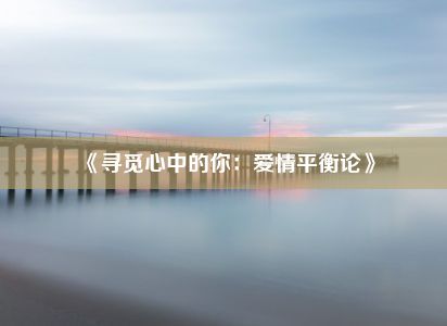 《寻觅心中的你：爱情平衡论》