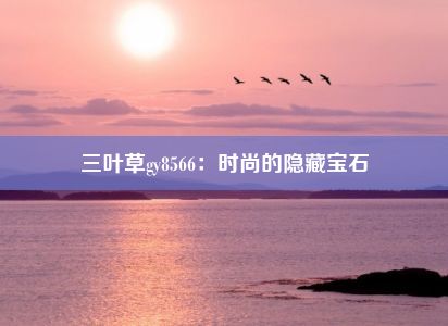 三叶草gy8566：时尚的隐藏宝石