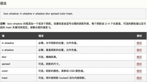 Box-Shadow属性详解：暗影游戏的魅力